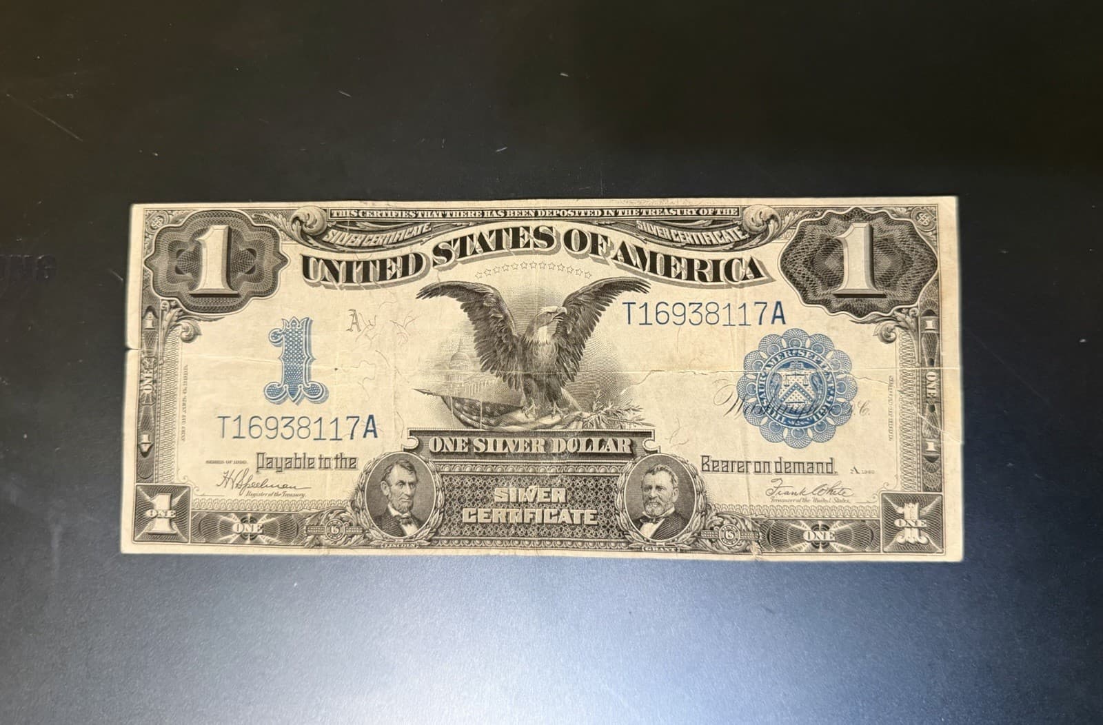 1899 $1 BLACK EAGLE LARGE Size Silver Certificate — view 1
