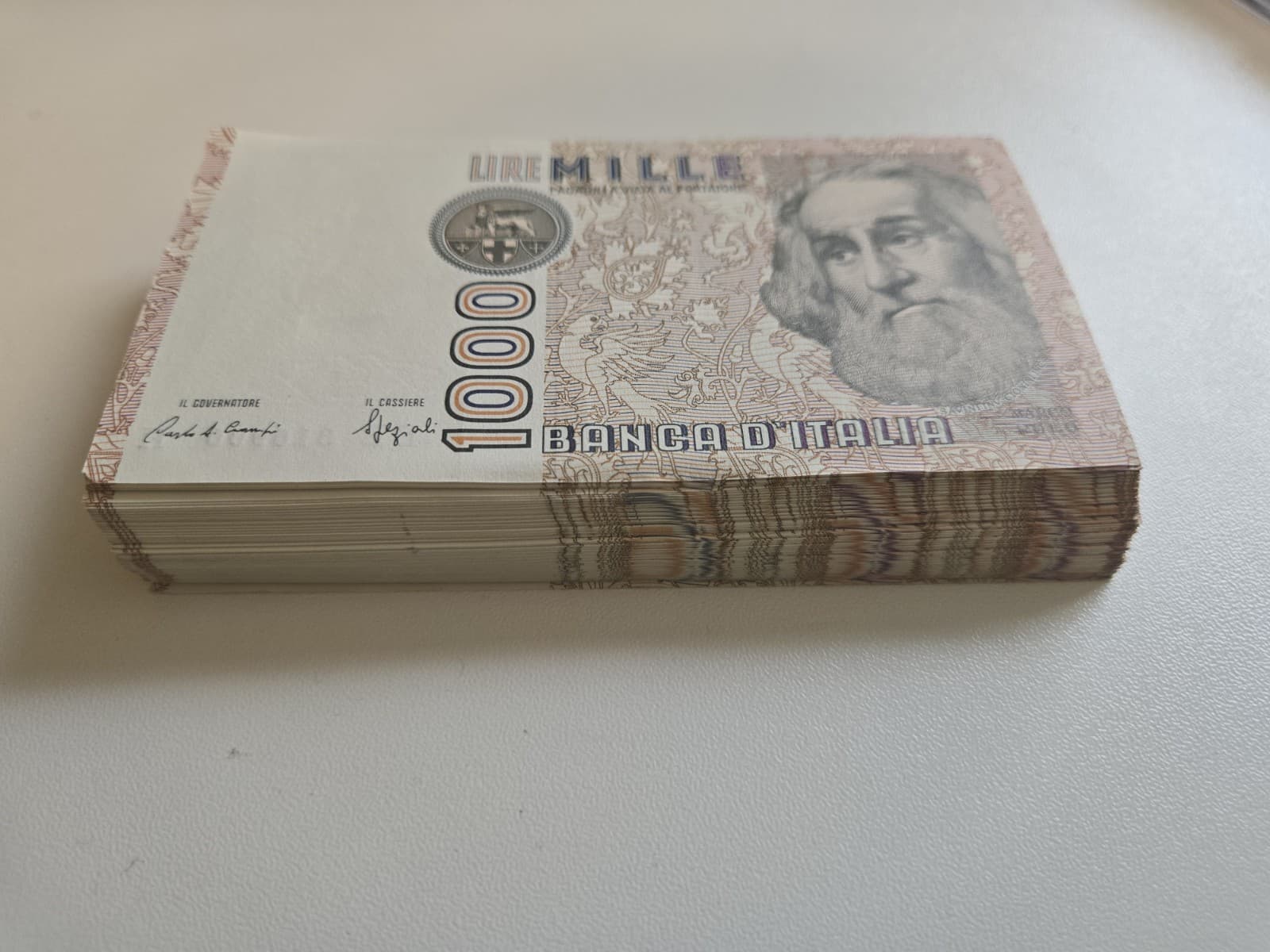 Italy 1000 Lire, 1982, P-109b, Sequential Bundle Pack Of 99