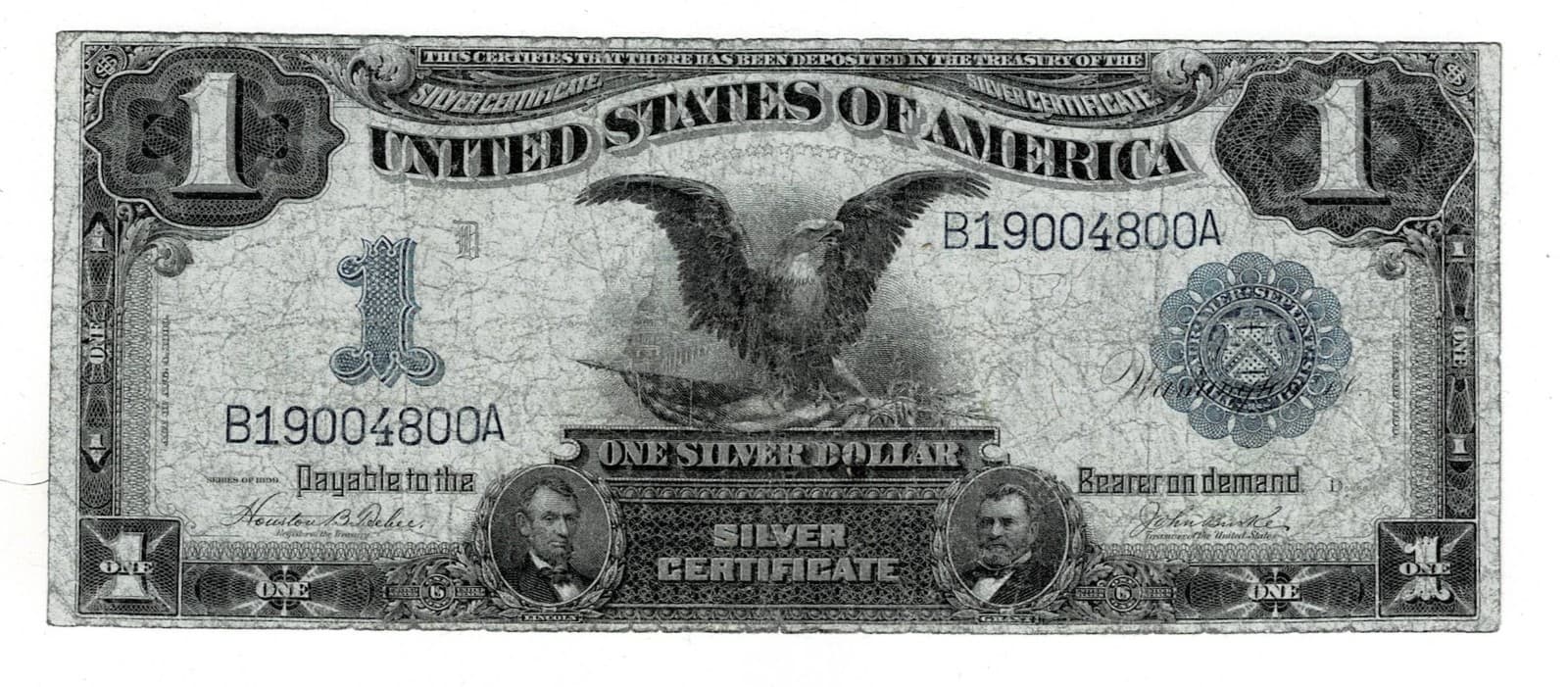 1899 $1 Silver Certificate BLACK EAGLE — view 1