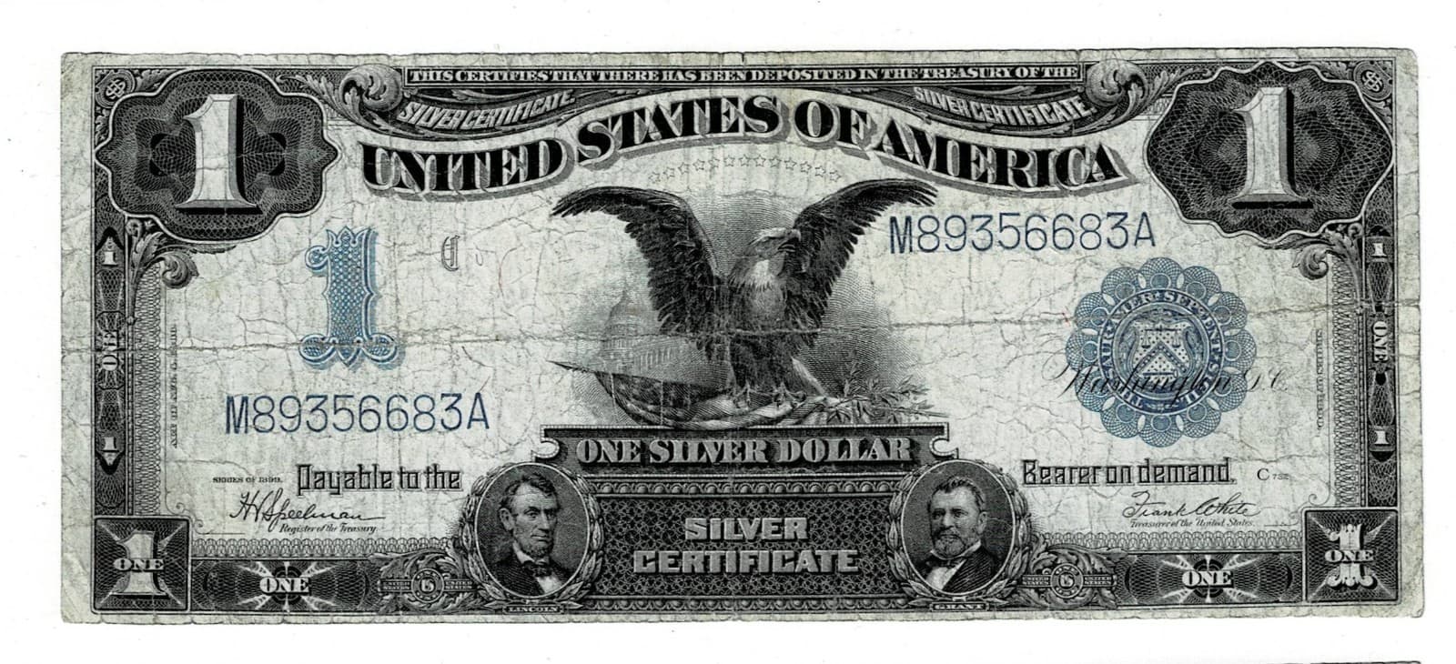 1899 $1 Silver Certificate BLACK EAGLE — view 1